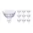 Flerpack 10x Philips Master Value LED Spot GU5.3 MR16 5.8W 450lm 36D - 927 Extra Varm Vit | Bästa färgåtergivning - Dimbar - Ersättare 35W
