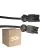 Flerpack 50x Noxion GST - Kompatibel Förlängningskabel Svart - Manlig + Kvinnlig - 5m - 3 pole 1,5mm2