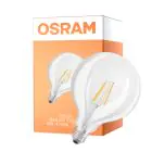 Osram Classic LED E27 Globe Filament Klar 4W 470lm - 827 Extra Varm Vit | Ersättare 40W - UKCA Version